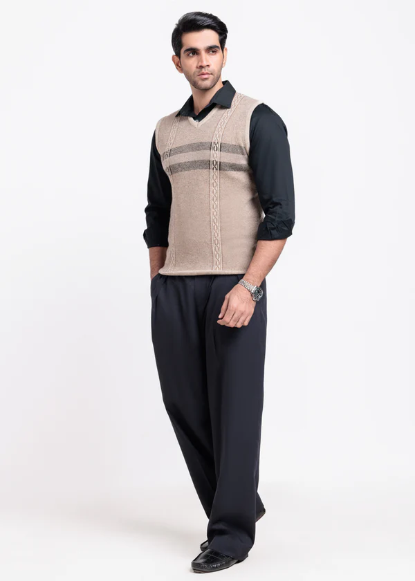N-Stone-V-Neck Sando Sweater (671-14) - 2