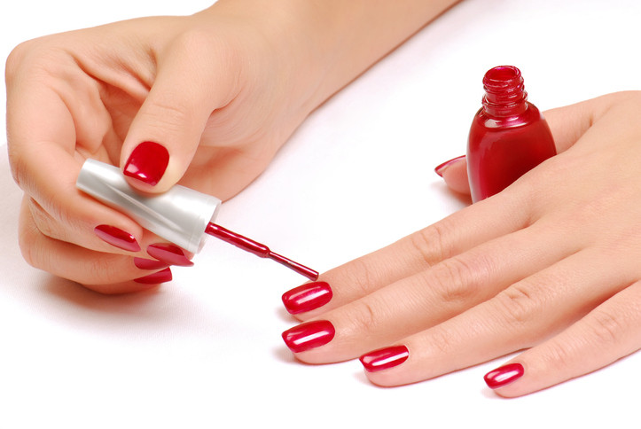 Cherry Red Nail Polish designed for easy application at home - 4