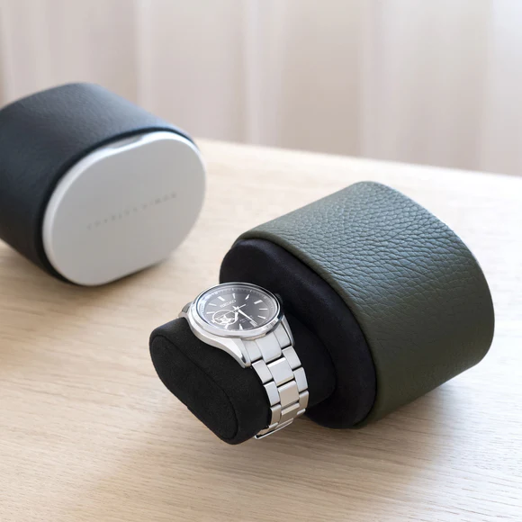 Theo Watch Roll & Stand Khaki - 3