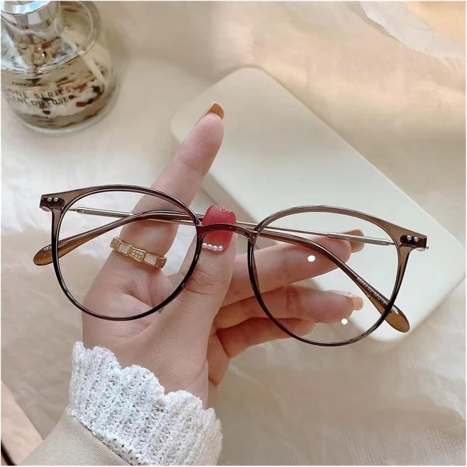 Reading Glasses, Ultralight Frame Brown Glasses