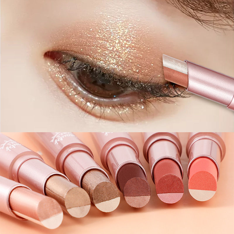 Double Color Gradient Pearlescent Eyeshadow Pencil Glitter