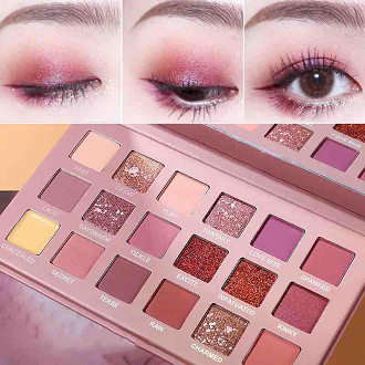 Eyeshadow Palette Glitter Eye Shadow Palate 18 Colors - 4