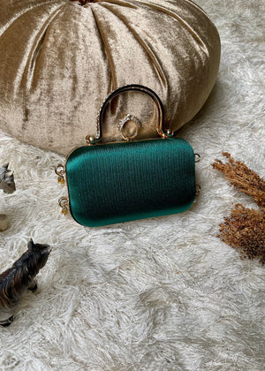 Emerald Pearl – Green Luxe Pearl Clutch