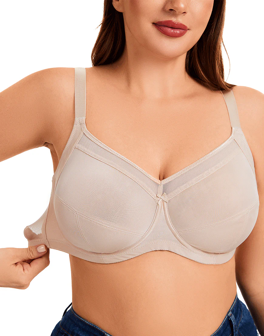 Quattro Plus Support Full-Coverage Wired Bra With Side Shaping Panels-QUARTZ PINK