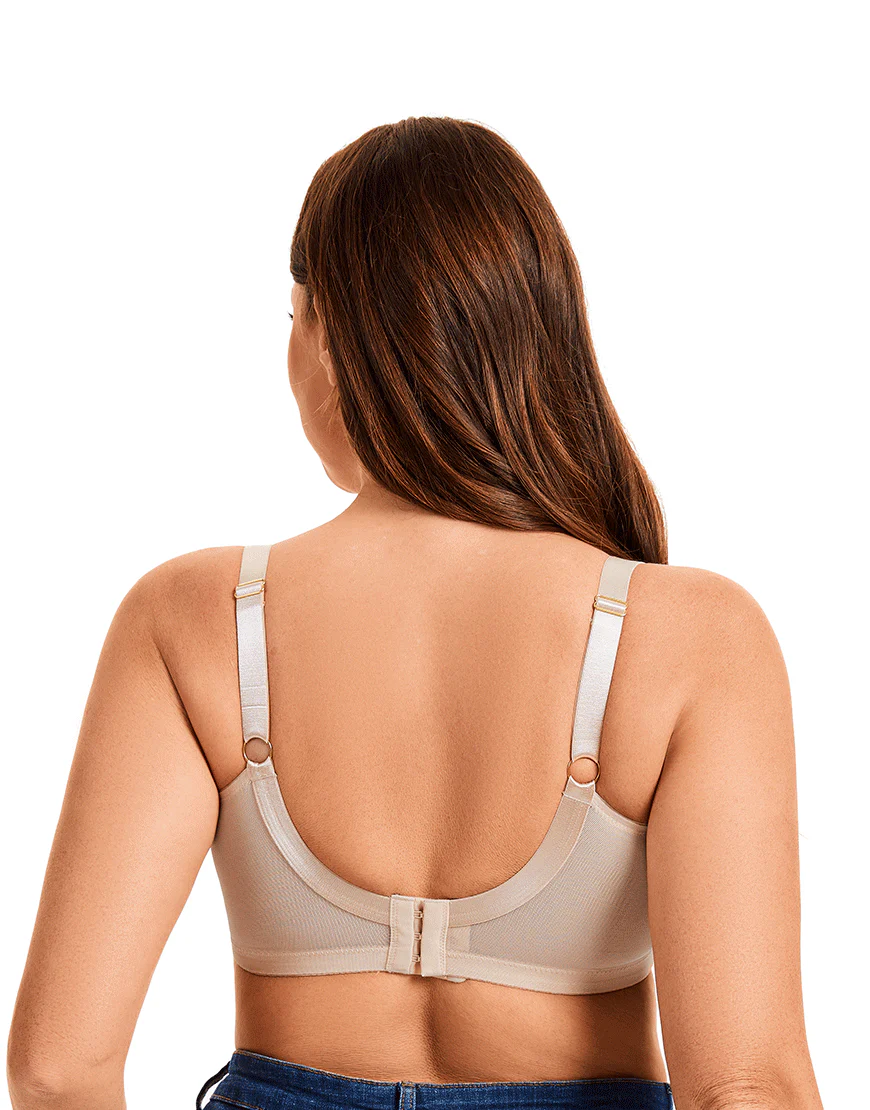 Quattro Plus Support Full-Coverage Wired Bra With Side Shaping Panels-QUARTZ PINK - 2