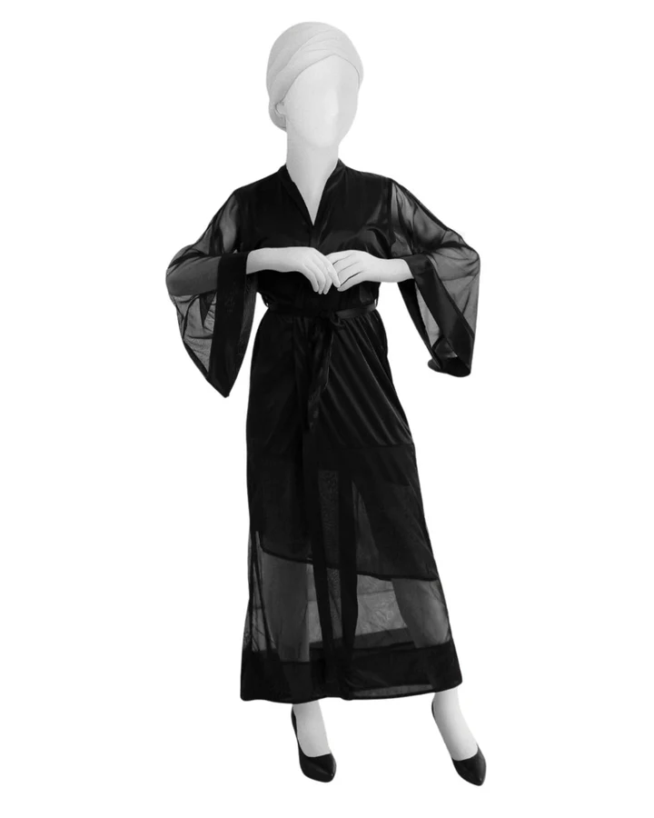 Gown Set - Rinny Silk - Black - 2