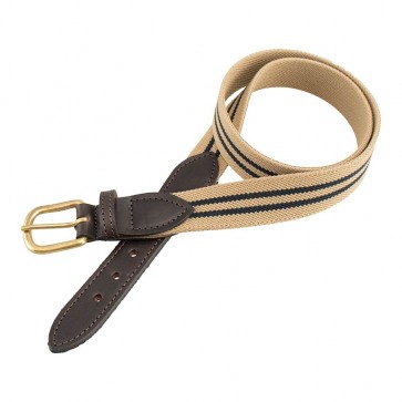 Stanford Elastic Stretch Fabric Leather Tab Belt