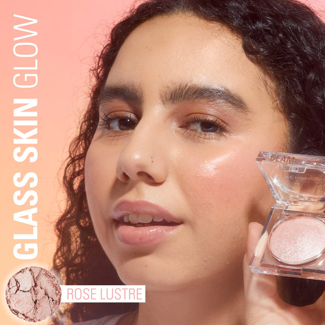Makeup Revolution Beam Bright Highlighter Rose Lustre - 2