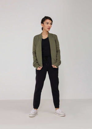 Women's Bomber Jacket WTJW21123-GN12