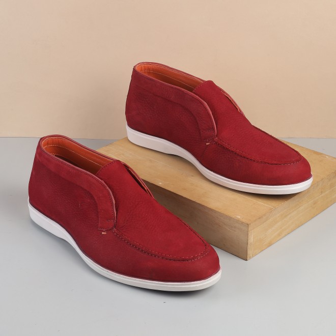 Men Red Casual Loafers - 2