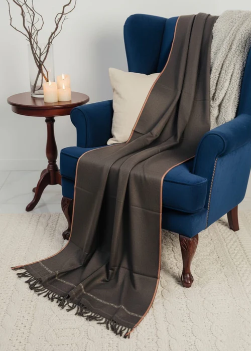 SHAWL-SHEHANAHA CHARCOAL - 2