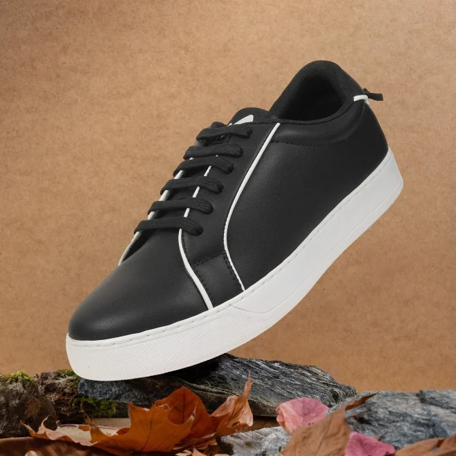 Men Black Casual Sneakers
