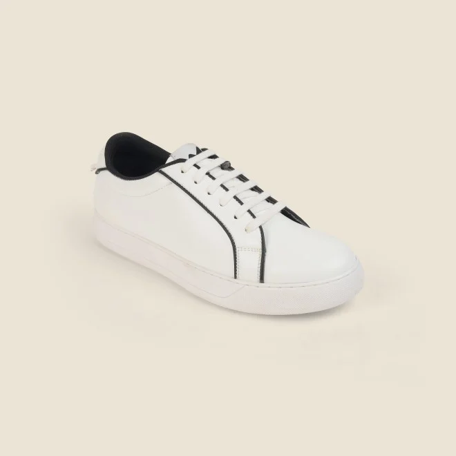 Men White-black Casual Sneakers - 2