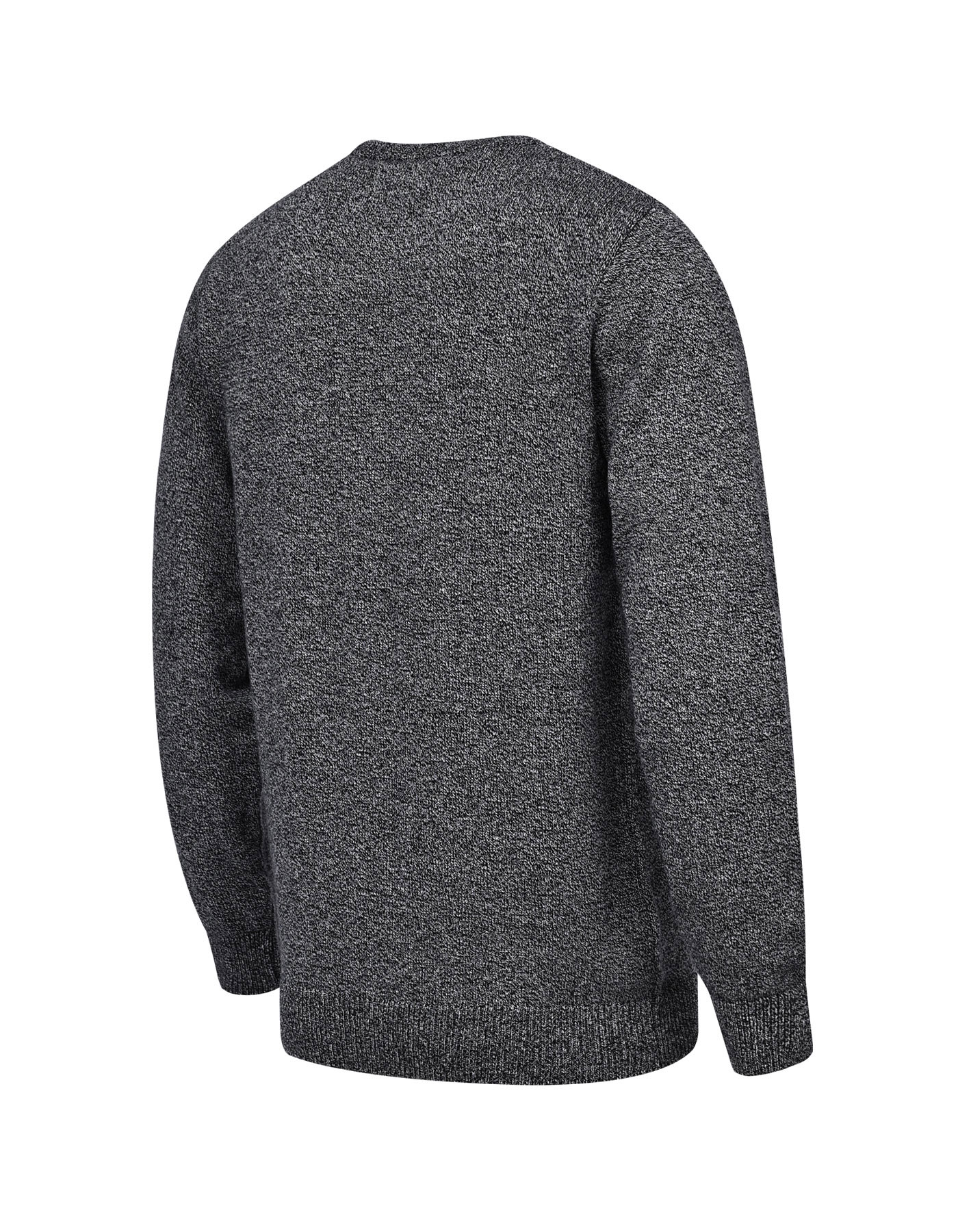 Black Dotted Crew Neck Sweater - 3