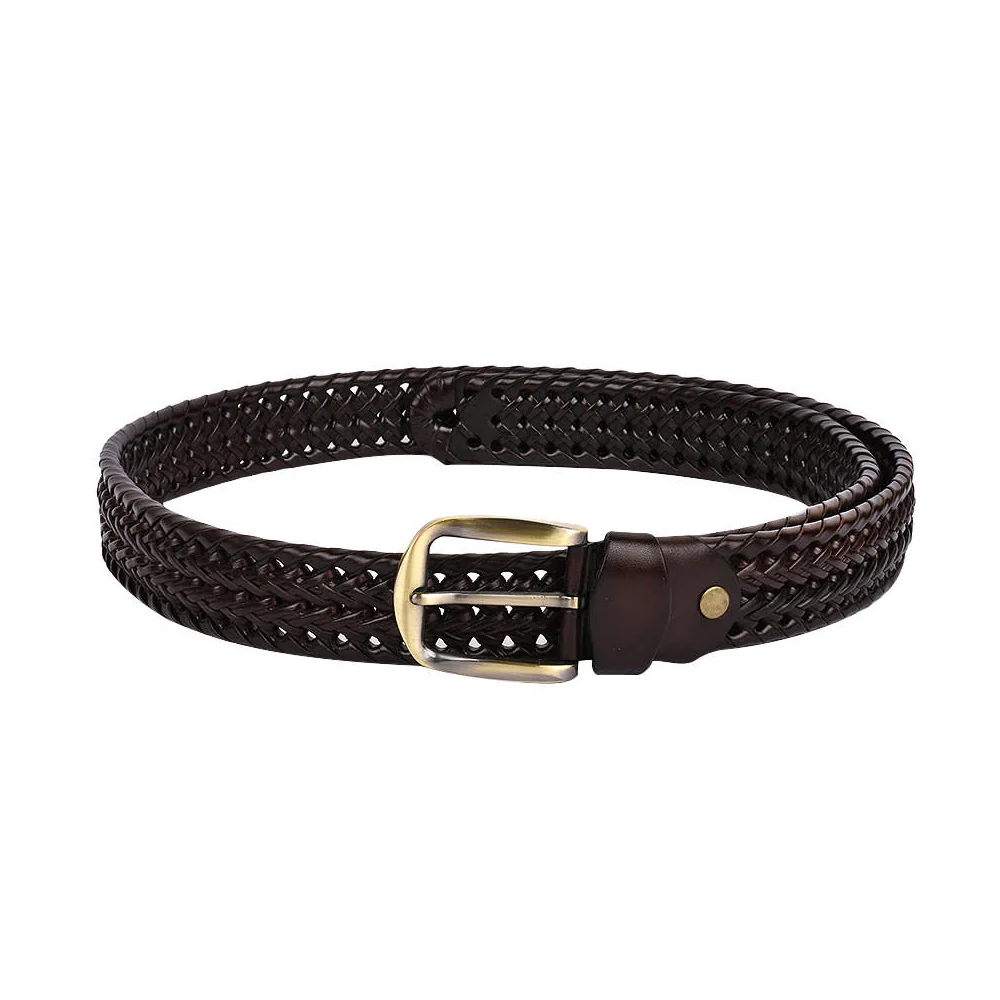 Dark Brown Braided Belt