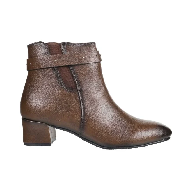 Women Brown Casual Boots - 3