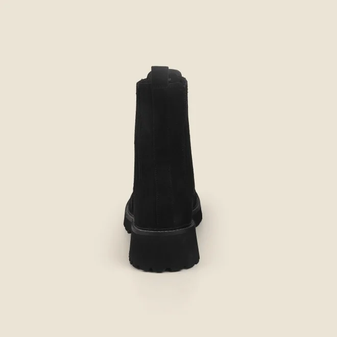 Women Black Casual Boots - 3