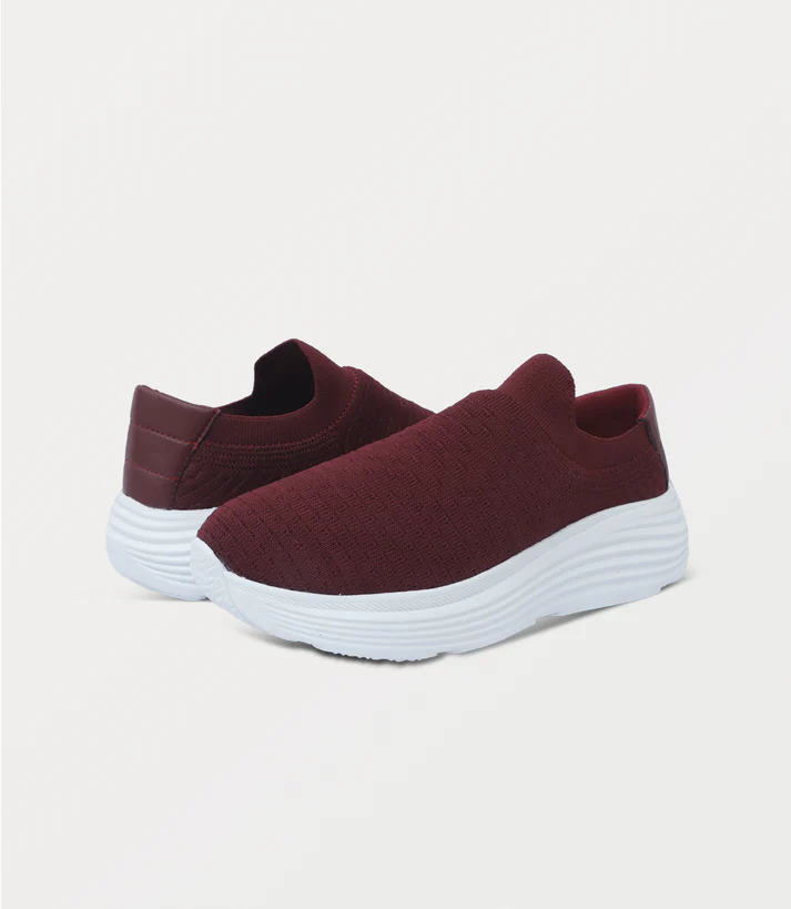 Women Sneaker-MAROON - 3