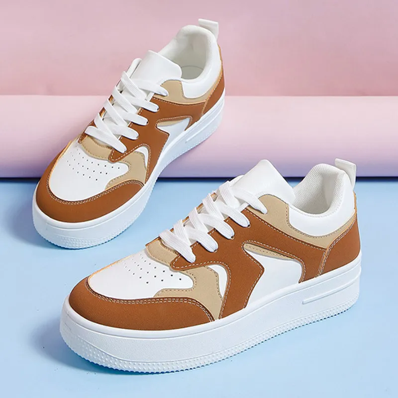 Four Seasons Panel Shoes Colorful Retro Thick Sole Korean Style Student Shoes