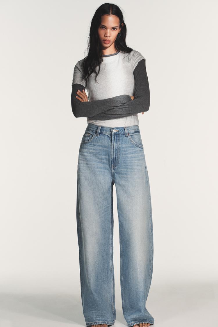 ZARA TRF EXTRA WIDE LEG HIGH-WAIST JEANS - 2