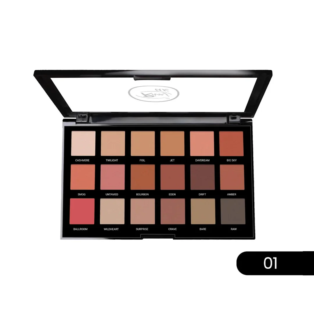 HD Flawless 18-in-1 Eyeshadow Palette for Professional Makeup