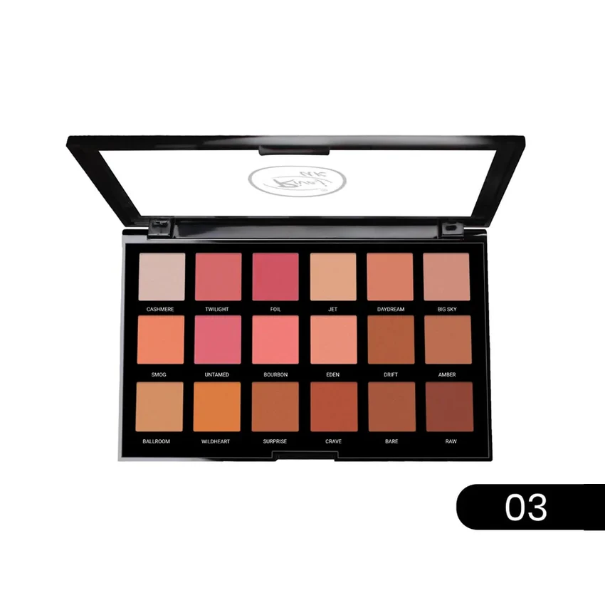 HD Flawless 18-in-1 Eyeshadow Palette for Professional Makeup - 4