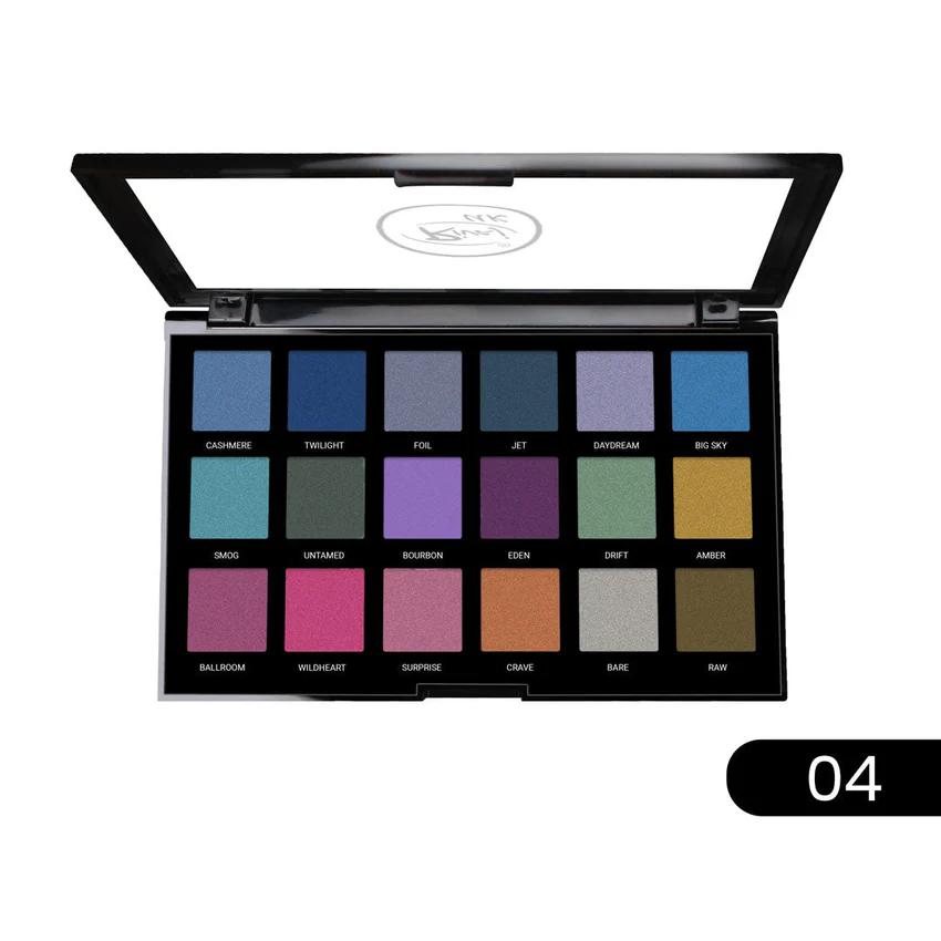HD Flawless 18-in-1 Eyeshadow Palette for Professional Makeup - 3