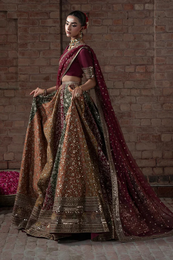 Premium Raw Silk Embroidered Unstitched 3 Piece Suit - 3