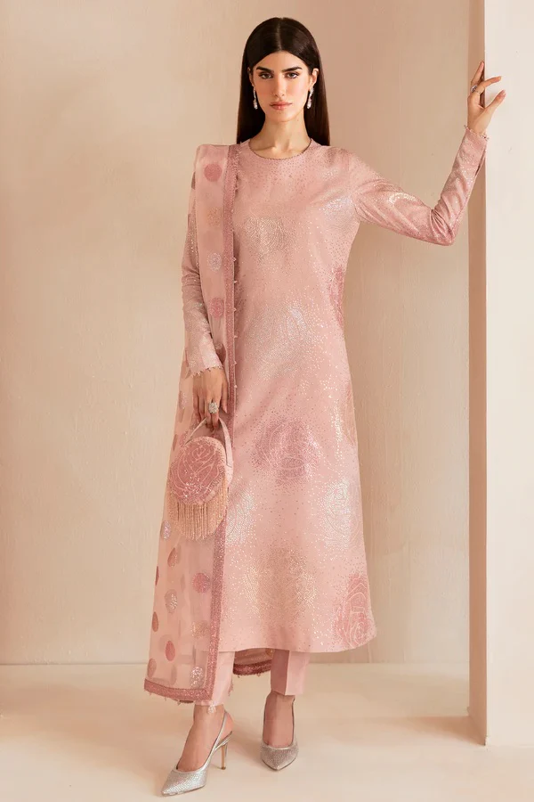 Luxury Raw Silk Embroidered Unstitched 3 Piece - 2