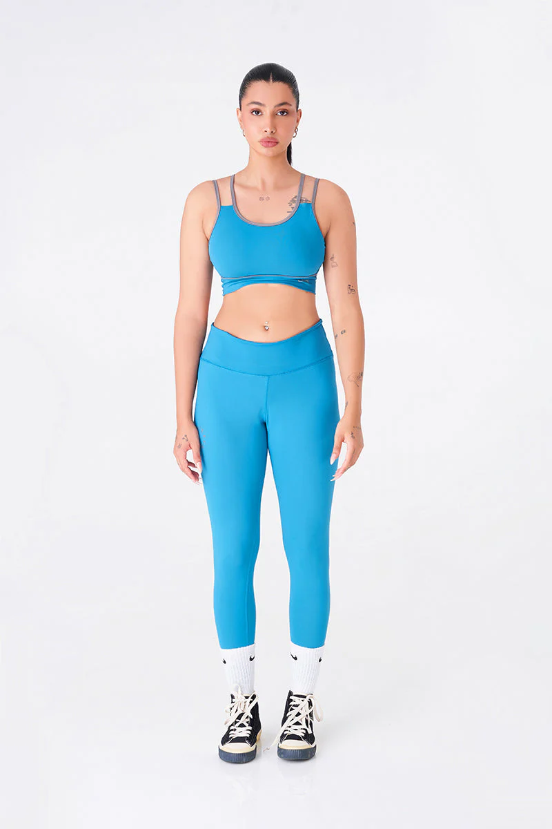 Royal Green Sports Bra & Legging Combo