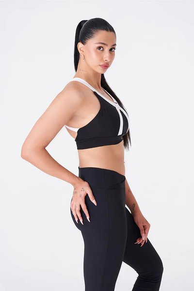 Sleek Black Sports Bra and Legging - 3