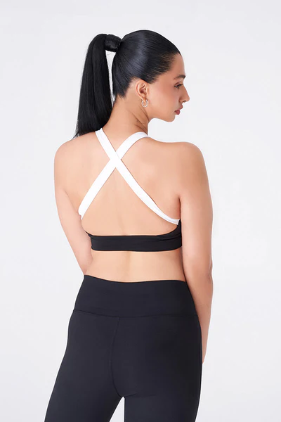 Sleek Black Sports Bra and Legging - 4