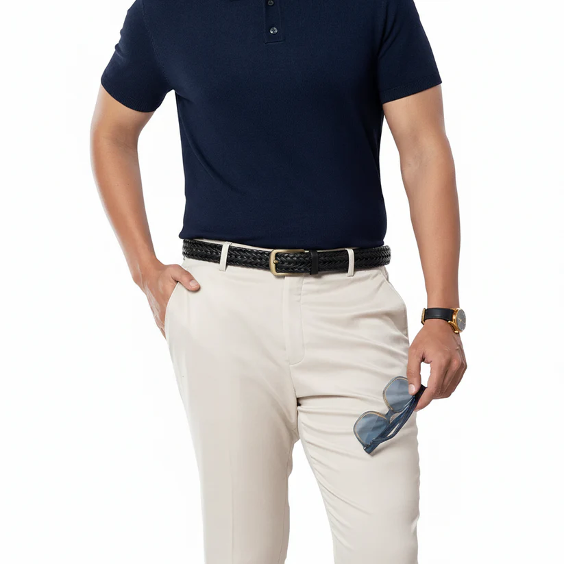 Black Braided Belt - 2