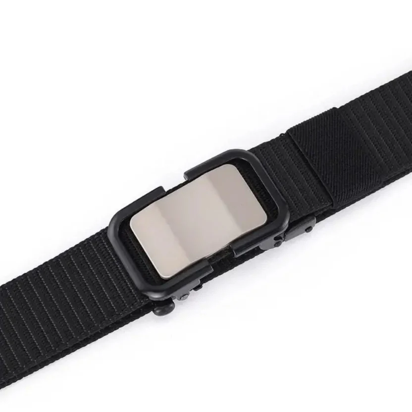 Belt, Nylon Canvas with Plastic Metallic & Adjustable Bukkel, for Men - 2