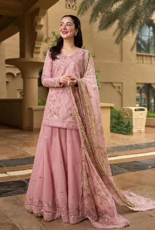 Faiza Saqlain AYA Embroidered Luxury Lawn 3Pc Unstitched Suit - ASJA