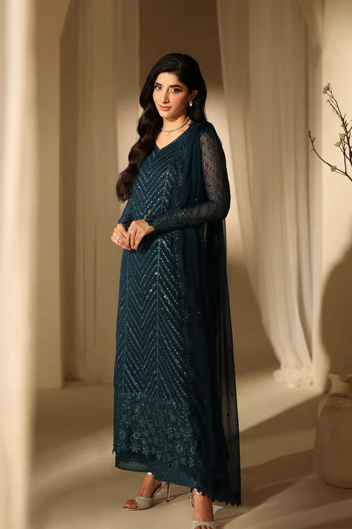 Azure - Euphoria - Luxury Chiffon Embroidered Unstitched 3 Piece