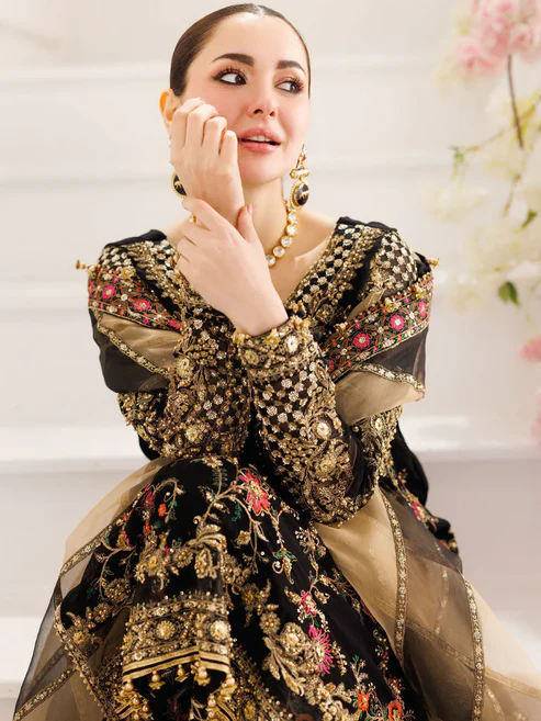 Charizma Luxury Embroidered Chiffon Unstitched 3Pc Suit DJ5-03 - 2