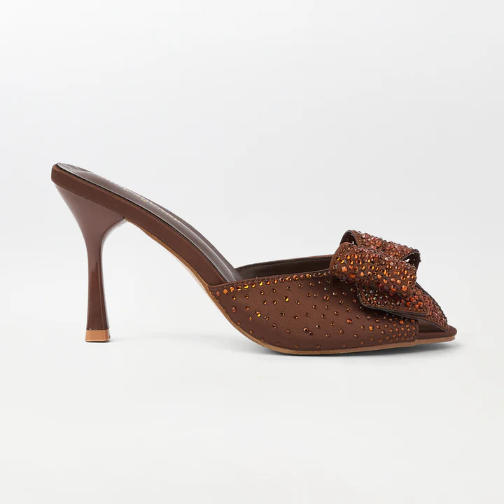 Embellished High Heel Sandals - CH323