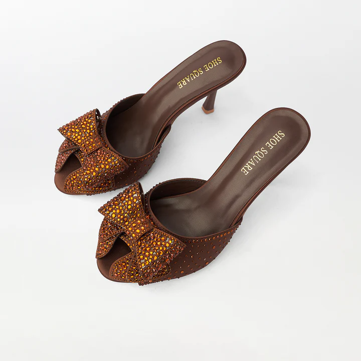 Embellished High Heel Sandals - CH323 - 4