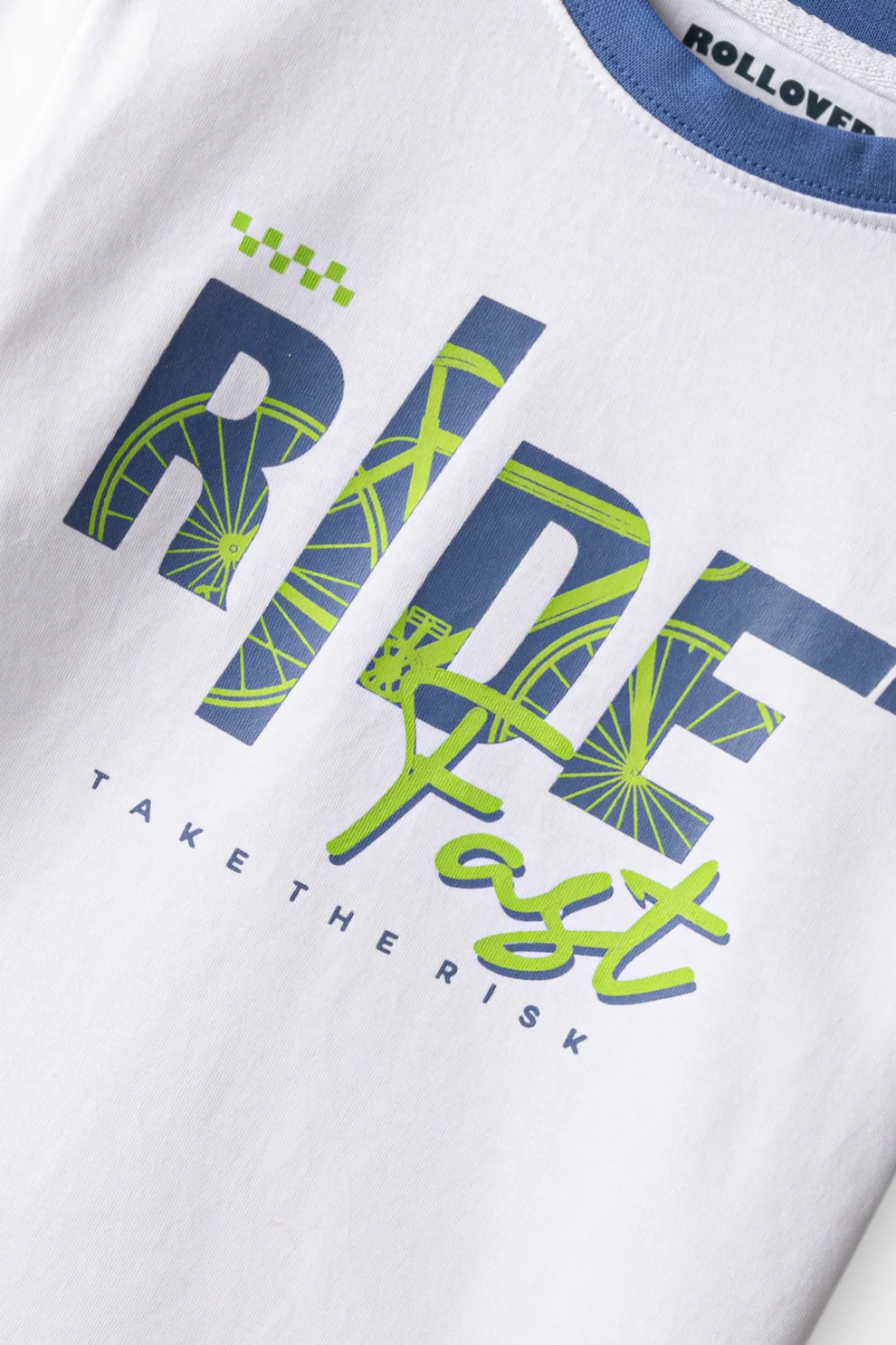 Boys White Ride Fast Tee | Comfortable Graphic T-Shirt - 2