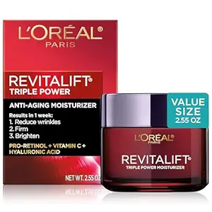 L'Oreal Paris Revitalift Triple Power Face Cream, 2.55 oz